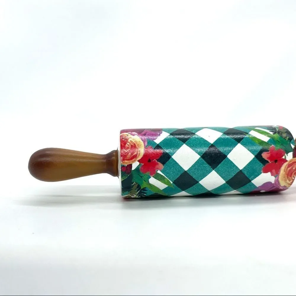 The Pioneer Woman Gingham Rolling Pin Christmas Ornament